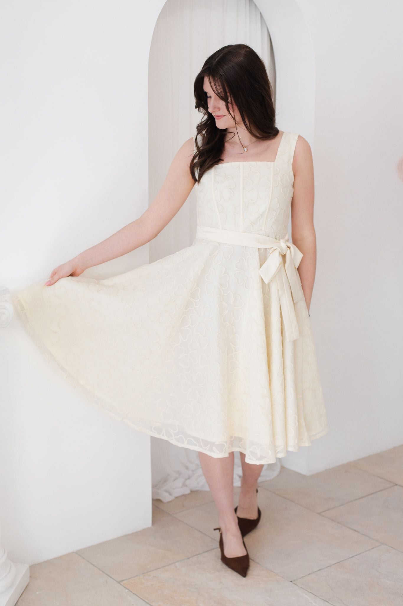 Ivory Panel Dress