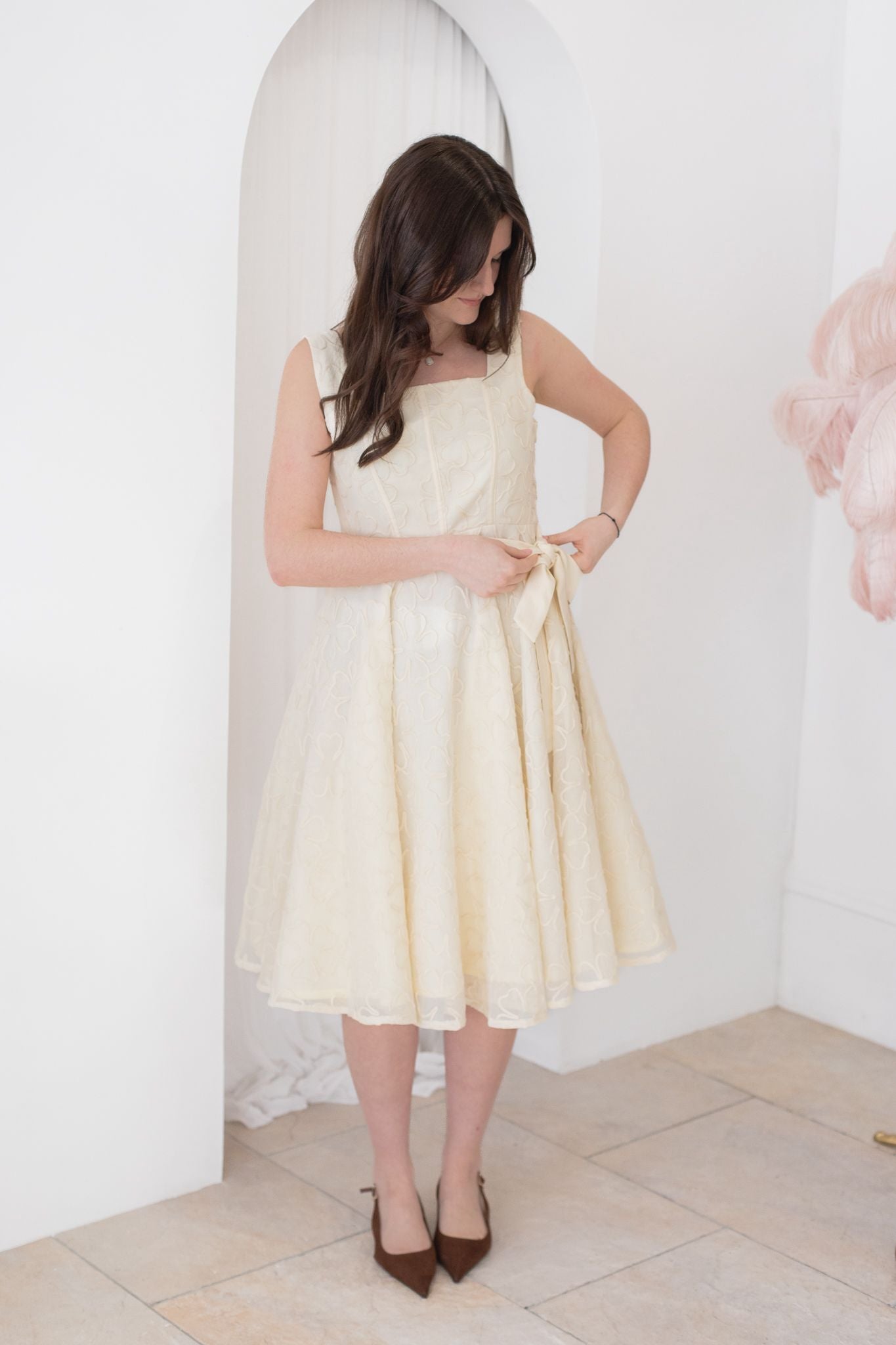 Ivory Panel Dress