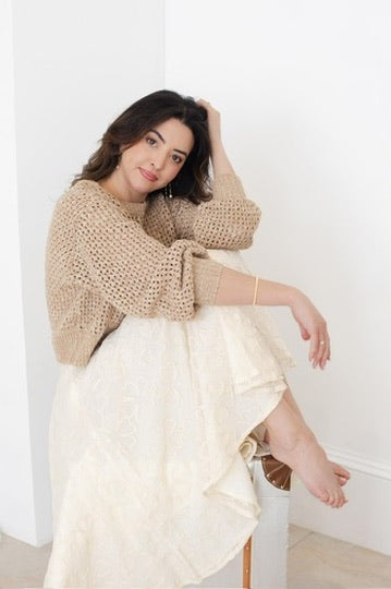 Ivory Midi Skirt