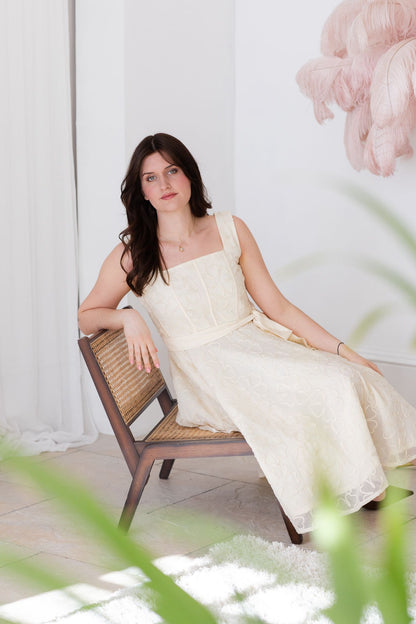 Ivory Panel Dress