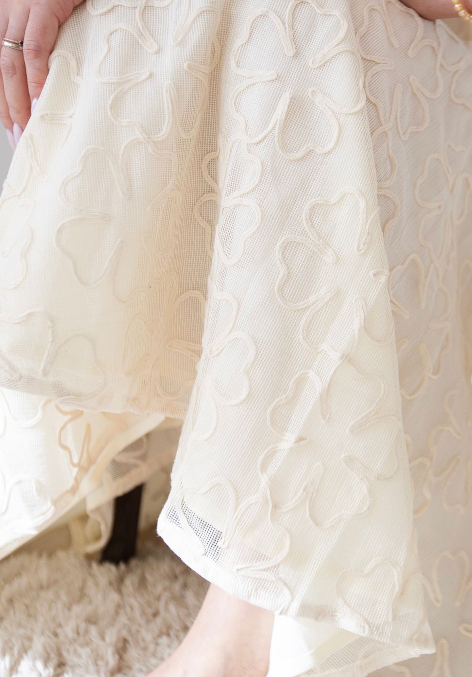 Ivory Midi Skirt